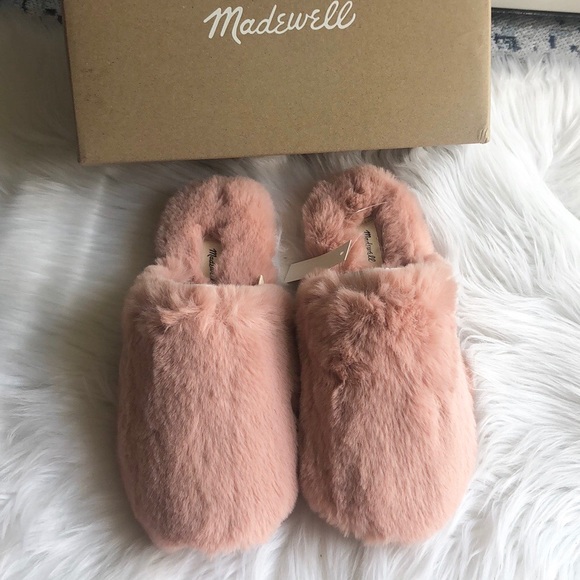 Madewell Shoes - MADEWELL Slipper Scuff In Faux Fur